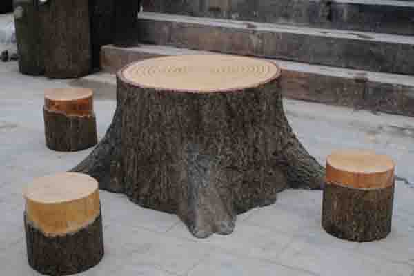 仿樹樁桌凳
